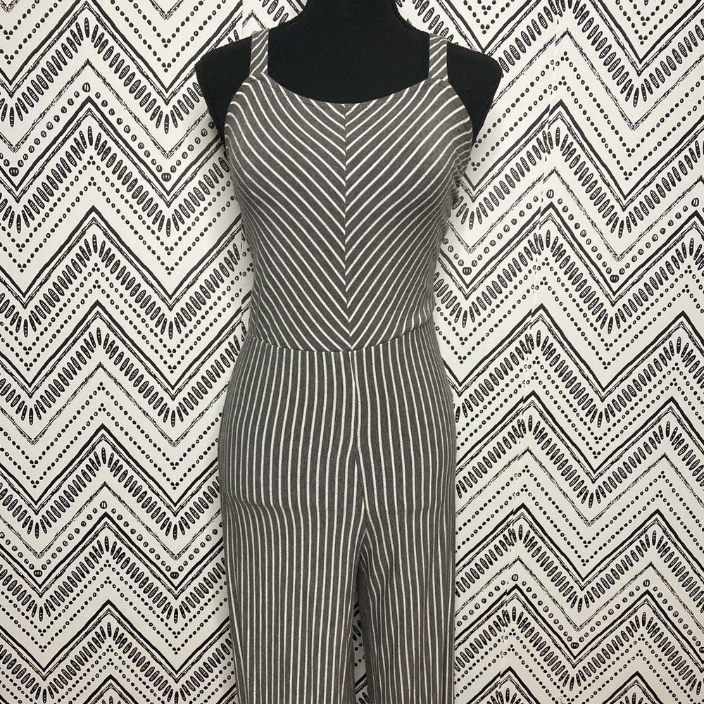 Striped Jumpsuit Figure Flattering Tj Maxx Brand